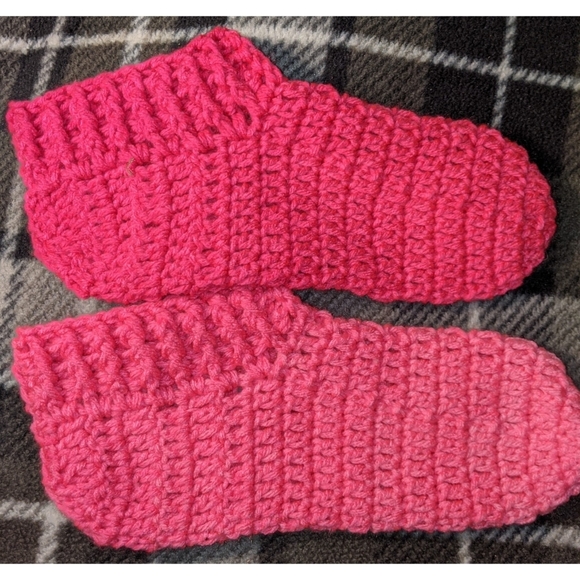 Cotton Candy Slipper Socks Handmade - Picture 2 of 2